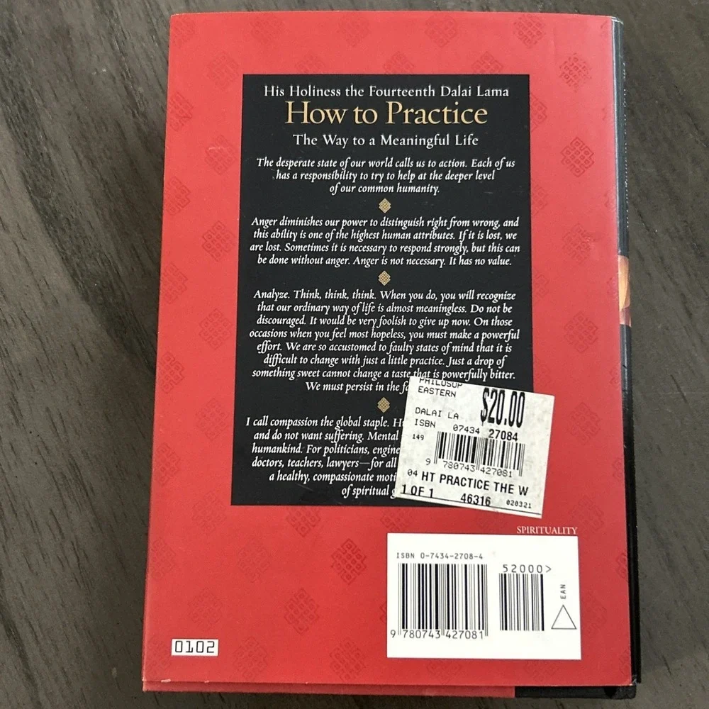 How To Practice : The Way To A Meaningful Life Dalai Lama 2002 Dust Cover
